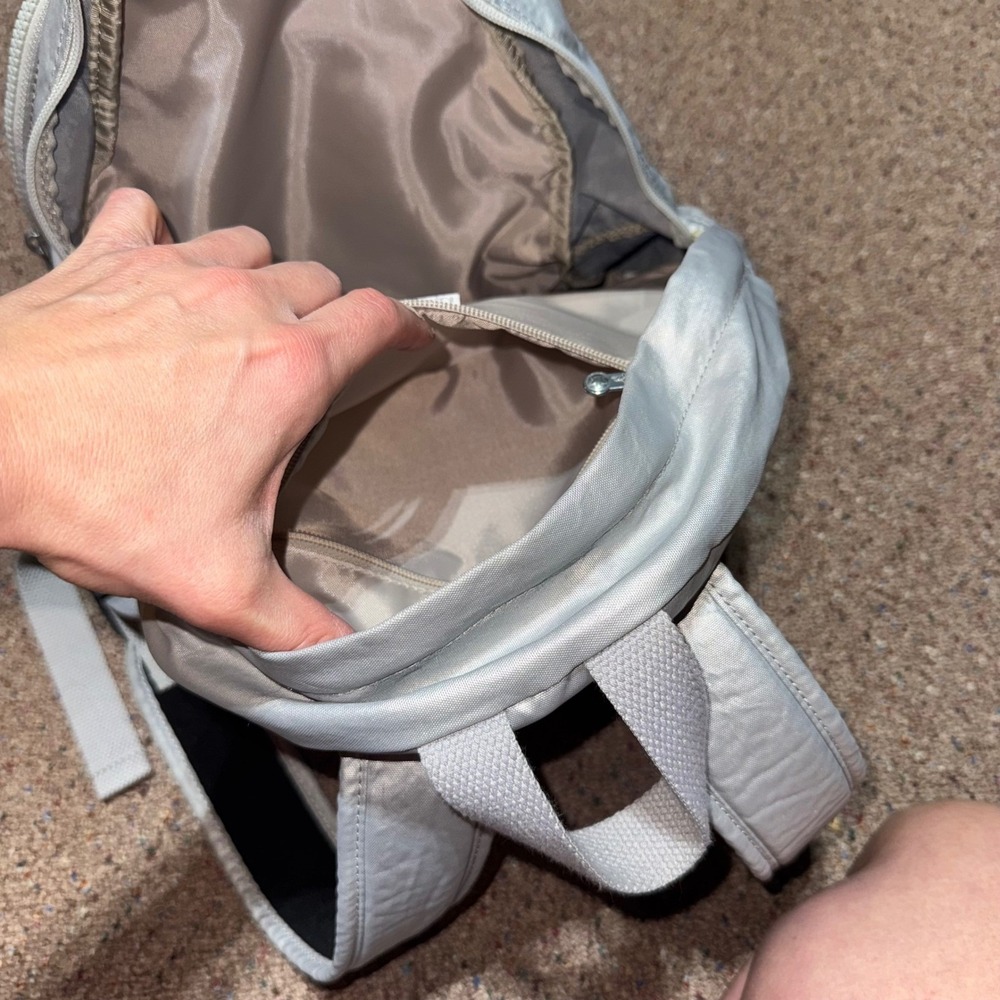 Kipling City Pack Small Backpack Metallic Silver … - image 3